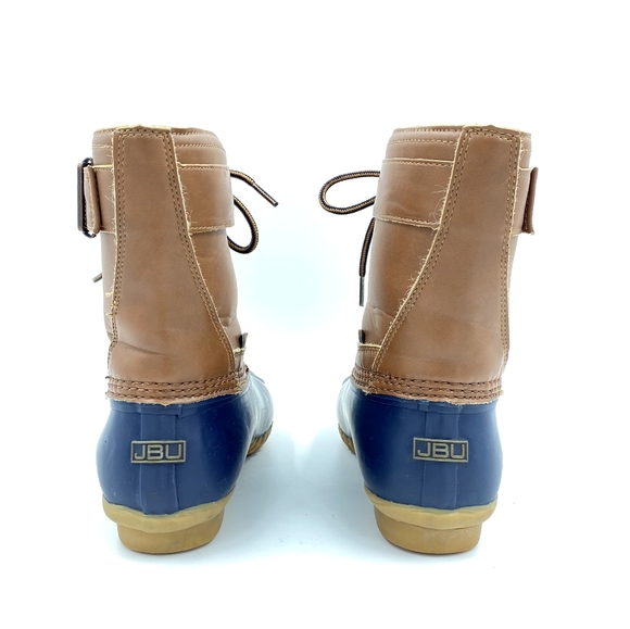 JBU JAMBU Nala Vegan Leather Navy Duck Boots Sz 8 - Picture 4 of 6